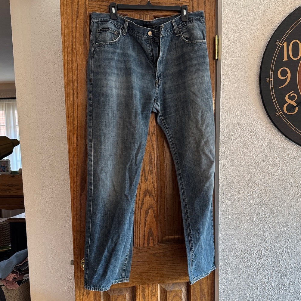 Calvin Klein Men's Dark Blue Straight Jeans